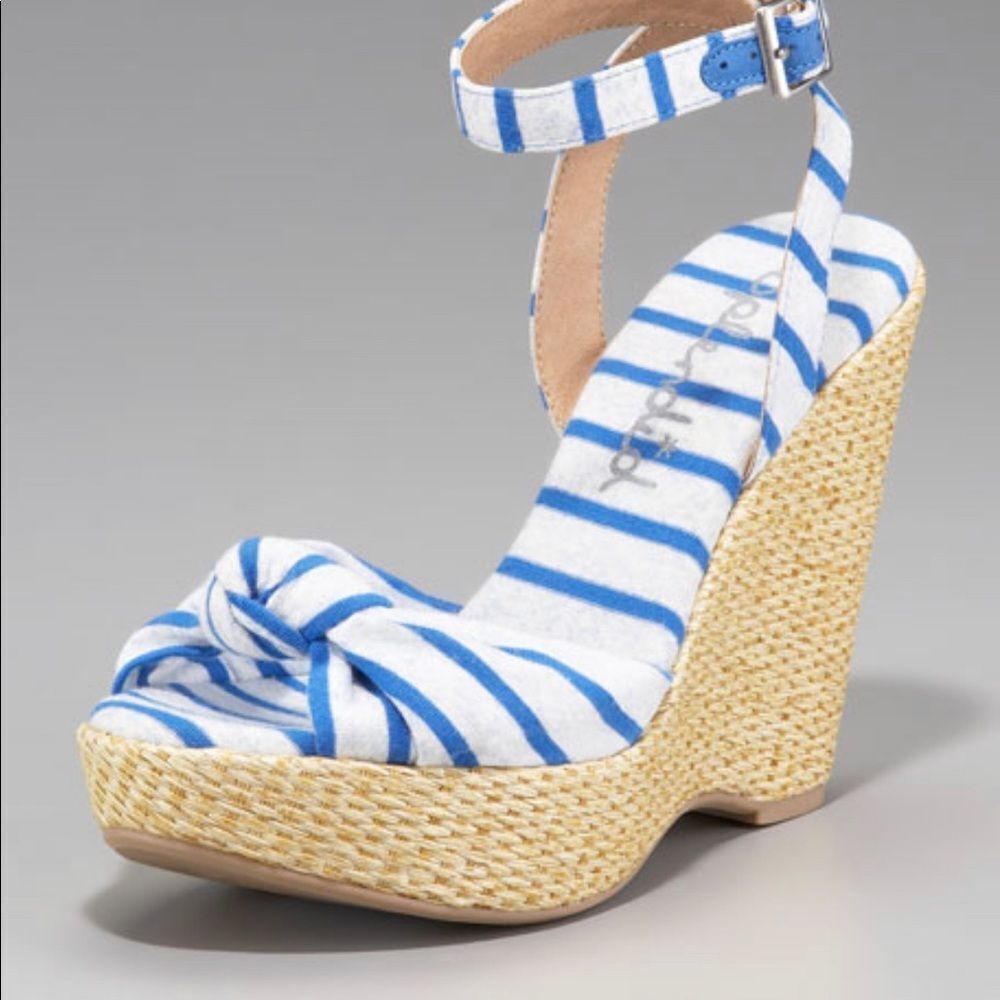 Splendid Lustful Striped Espadrille Wedge Sandal, 8.5M